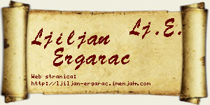 Ljiljan Ergarac vizit kartica